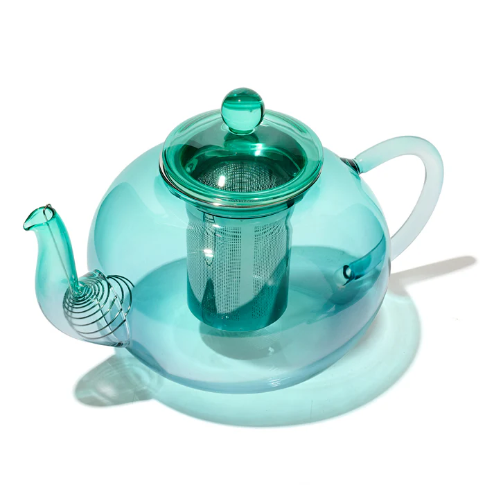 Northern Lights Glass Bubble Teapot & Bubble Cup Set - Image 4