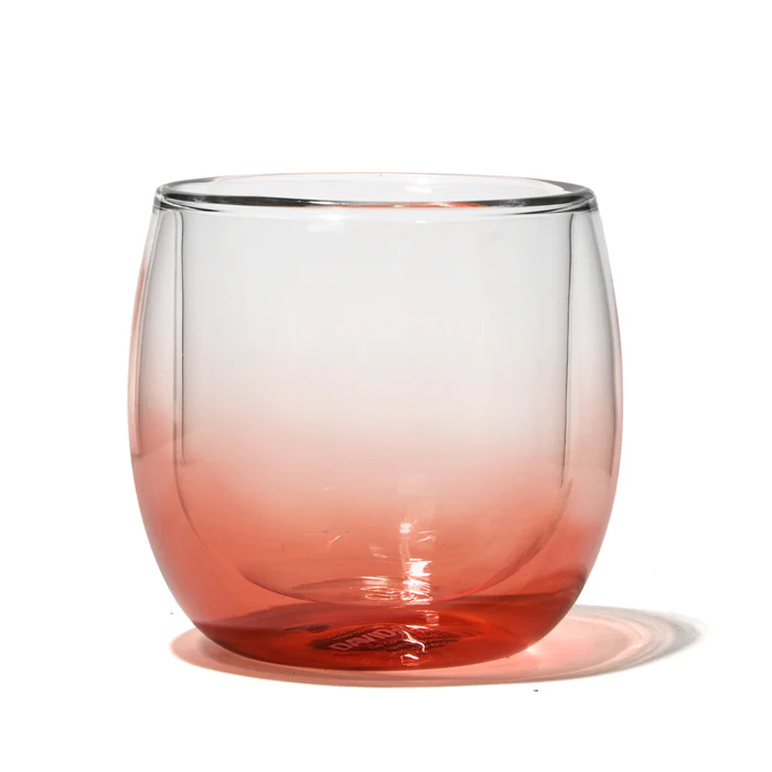Ombre Rose Glass Bubble Teapot & Bubble Cup Set - Image 3
