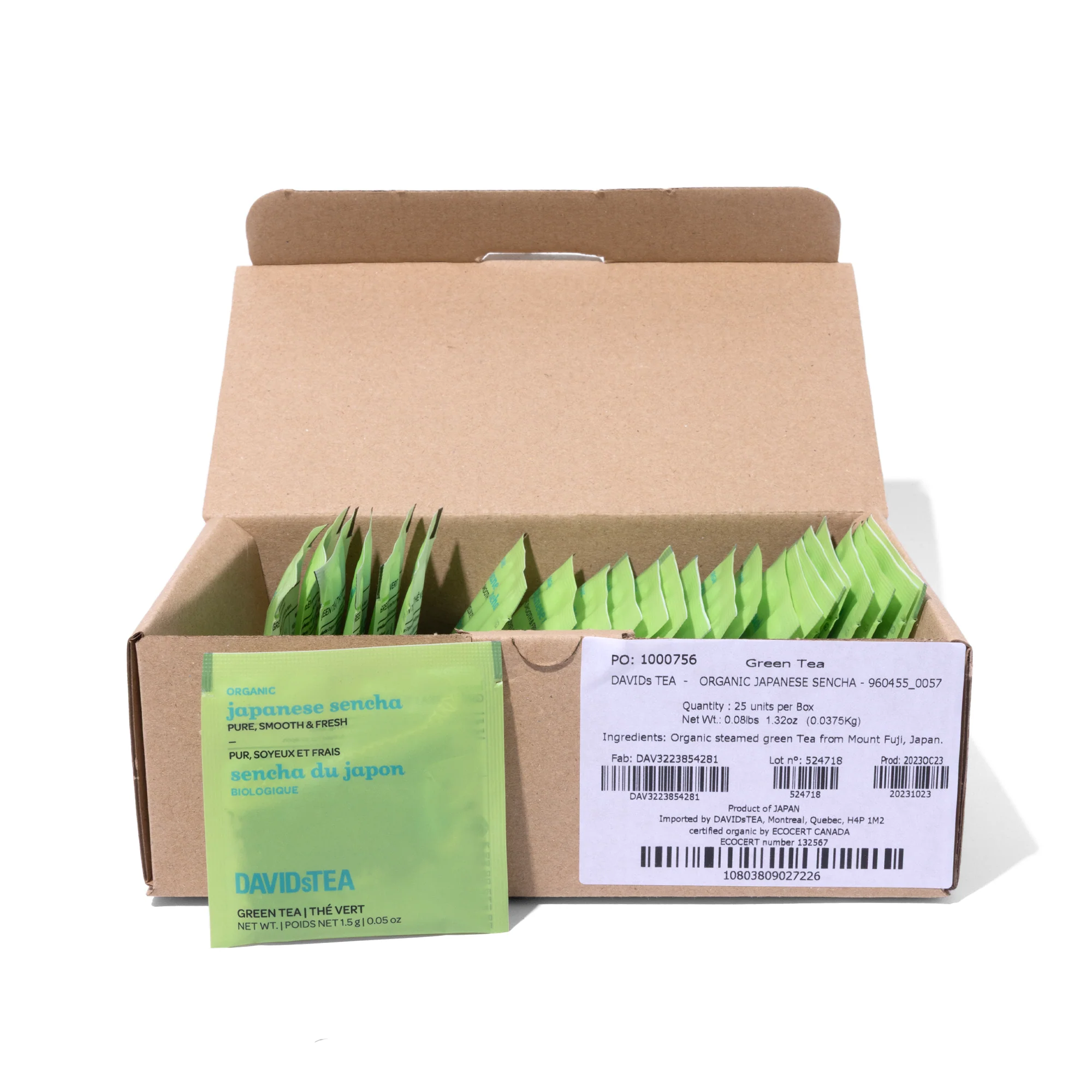 Organic Japanese Sencha Tea Pack of 25 Sachets - Image 3